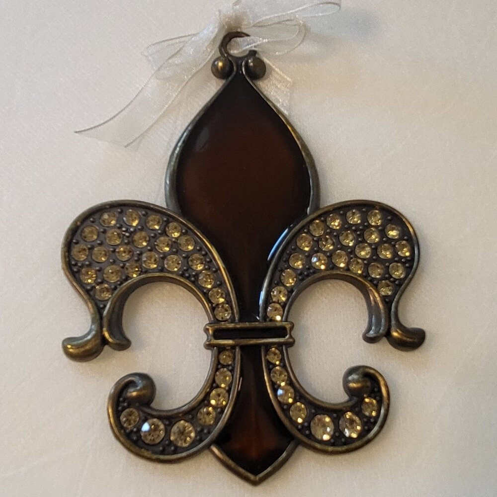 Fleur de Lis Ornament Christmas Tree Hanging Decoration NOLA Saints